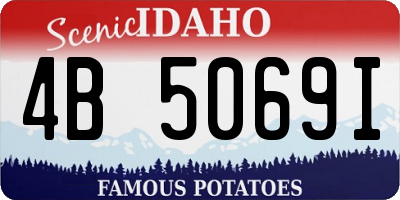 ID license plate 4B5069I