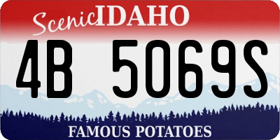 ID license plate 4B5069S