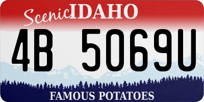 ID license plate 4B5069U