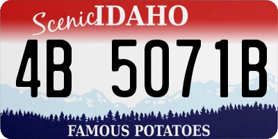 ID license plate 4B5071B