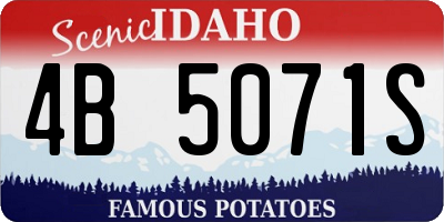 ID license plate 4B5071S