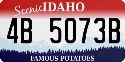 ID license plate 4B5073B