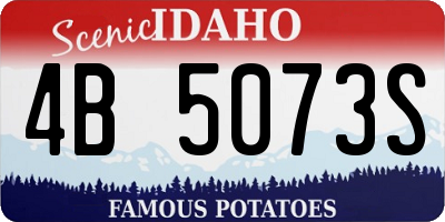 ID license plate 4B5073S