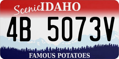 ID license plate 4B5073V