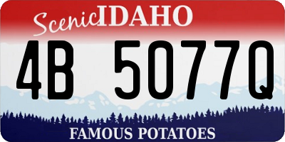 ID license plate 4B5077Q