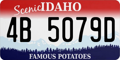 ID license plate 4B5079D