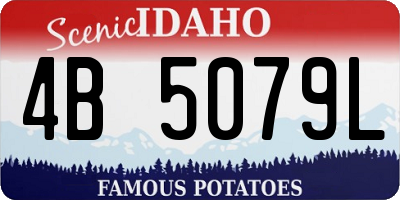ID license plate 4B5079L