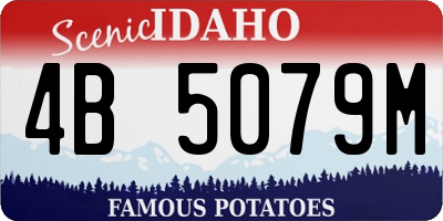 ID license plate 4B5079M