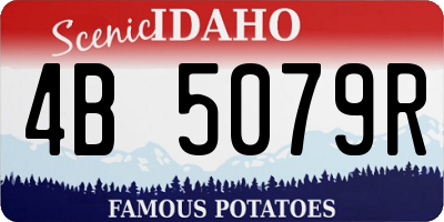ID license plate 4B5079R