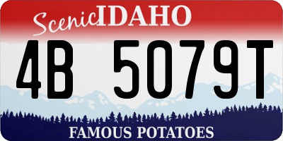 ID license plate 4B5079T