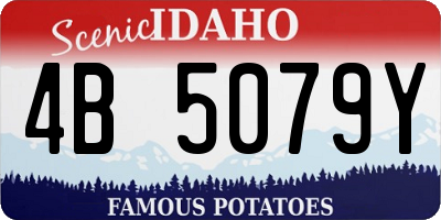 ID license plate 4B5079Y