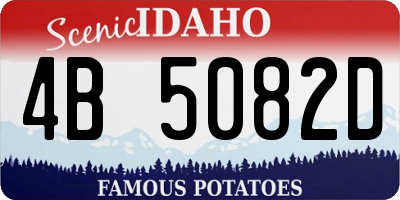 ID license plate 4B5082D