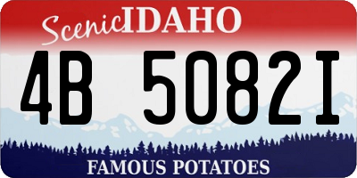 ID license plate 4B5082I