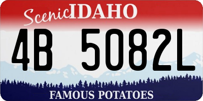 ID license plate 4B5082L
