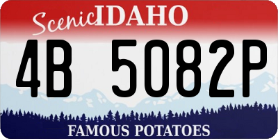 ID license plate 4B5082P