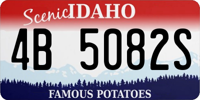 ID license plate 4B5082S