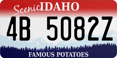 ID license plate 4B5082Z