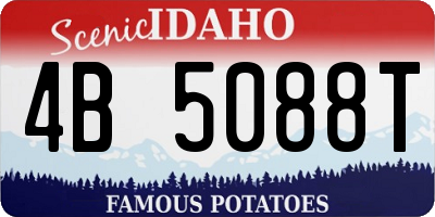 ID license plate 4B5088T