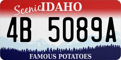 ID license plate 4B5089A