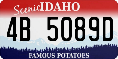 ID license plate 4B5089D
