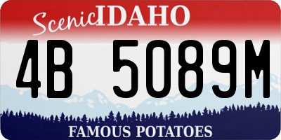 ID license plate 4B5089M