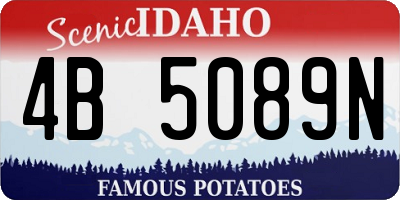 ID license plate 4B5089N
