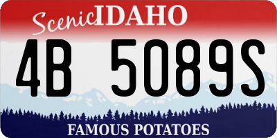 ID license plate 4B5089S