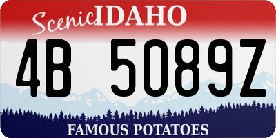 ID license plate 4B5089Z