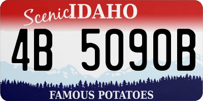 ID license plate 4B5090B