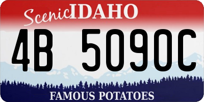 ID license plate 4B5090C