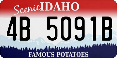 ID license plate 4B5091B
