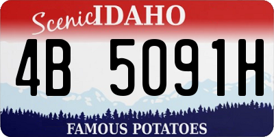 ID license plate 4B5091H