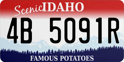 ID license plate 4B5091R