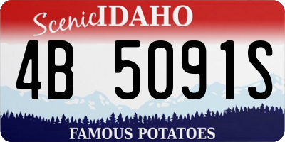 ID license plate 4B5091S