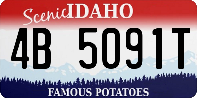 ID license plate 4B5091T