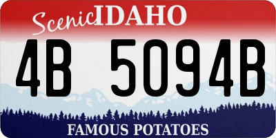 ID license plate 4B5094B