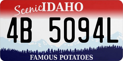 ID license plate 4B5094L
