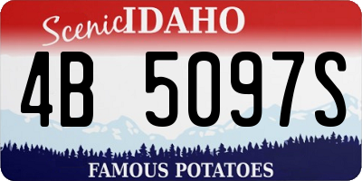 ID license plate 4B5097S