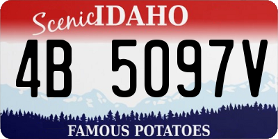 ID license plate 4B5097V
