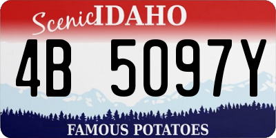 ID license plate 4B5097Y