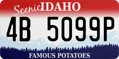ID license plate 4B5099P