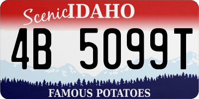 ID license plate 4B5099T