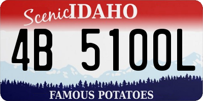 ID license plate 4B5100L