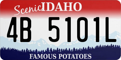 ID license plate 4B5101L