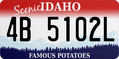ID license plate 4B5102L