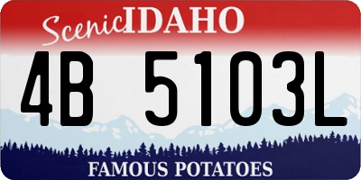 ID license plate 4B5103L