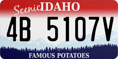 ID license plate 4B5107V