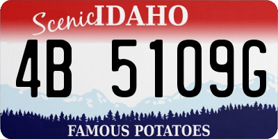 ID license plate 4B5109G