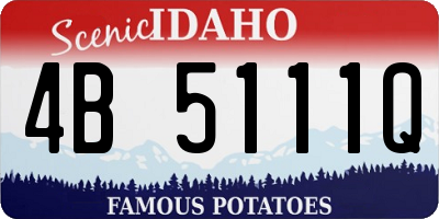 ID license plate 4B5111Q