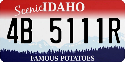 ID license plate 4B5111R